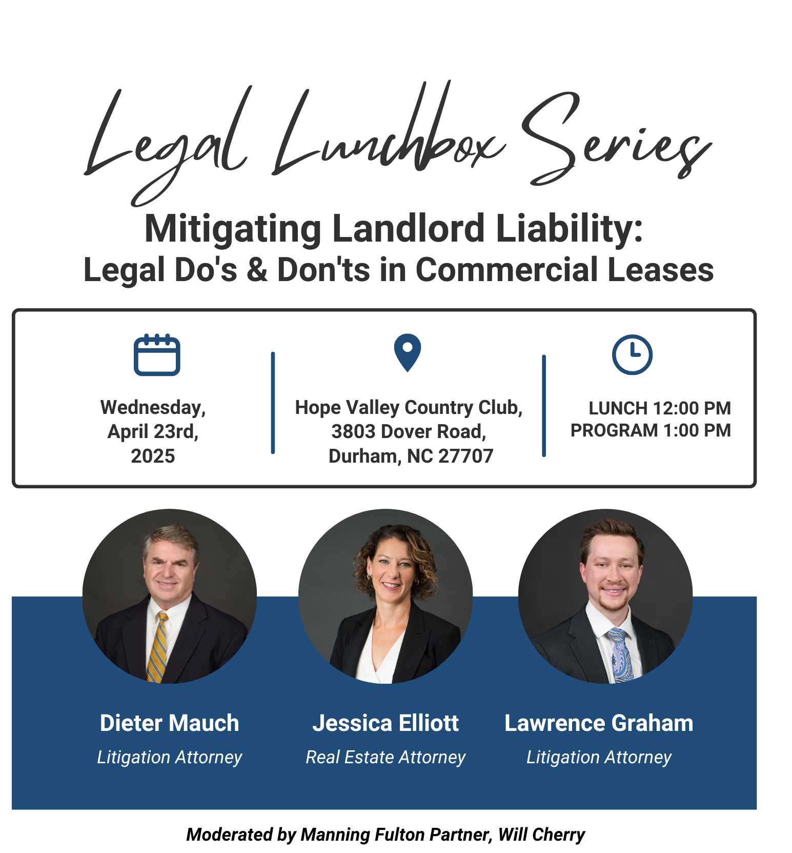 April 23rd Litigation Lunch & Learn