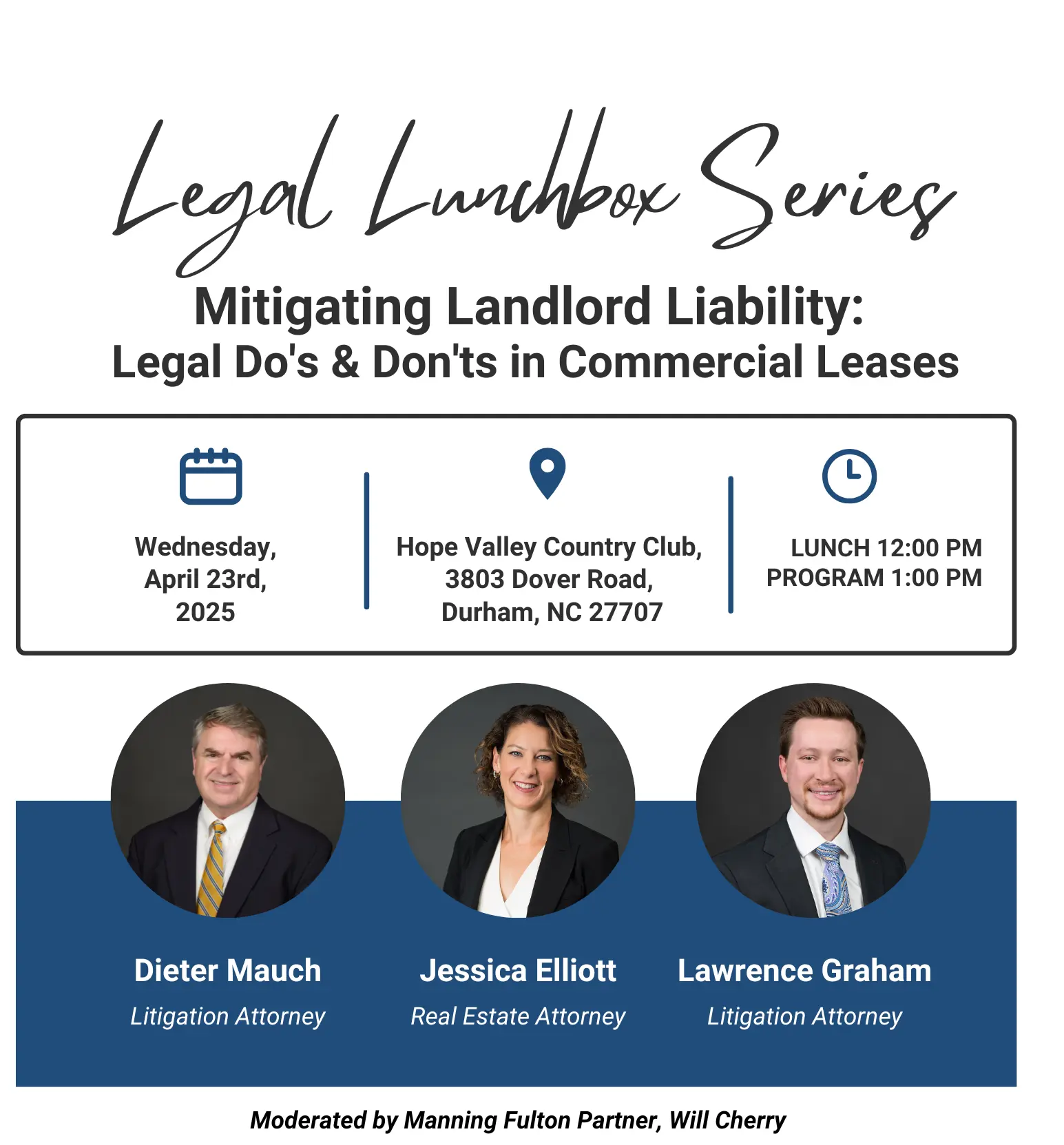 April 23rd Litigation Lunch & Learn